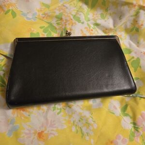 Elegant Black Clutch Bag Vintage Kisslock